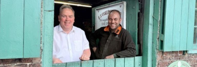 Mayor Perry at Addington Forge