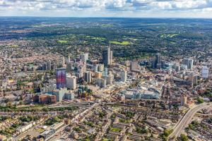 Aerial photo of Croydon town centre